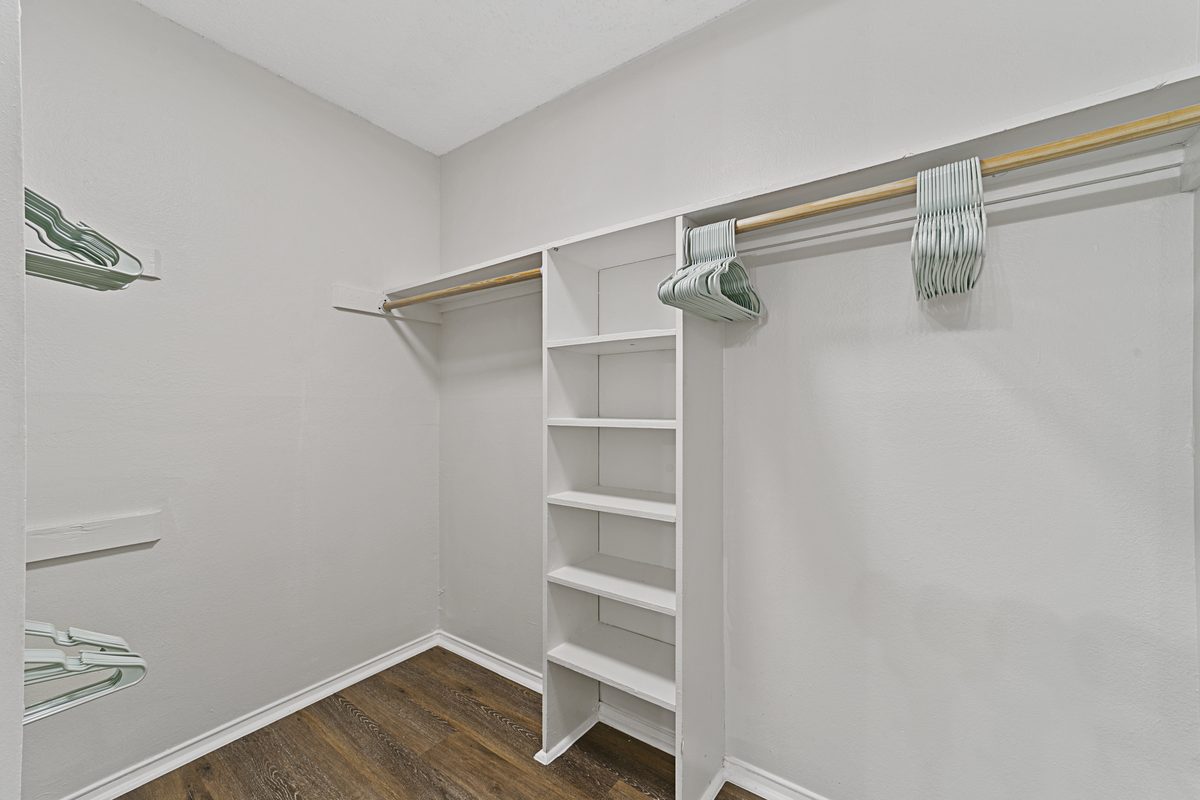 Walk-In Closet with Shelving at Lakeside Apartments