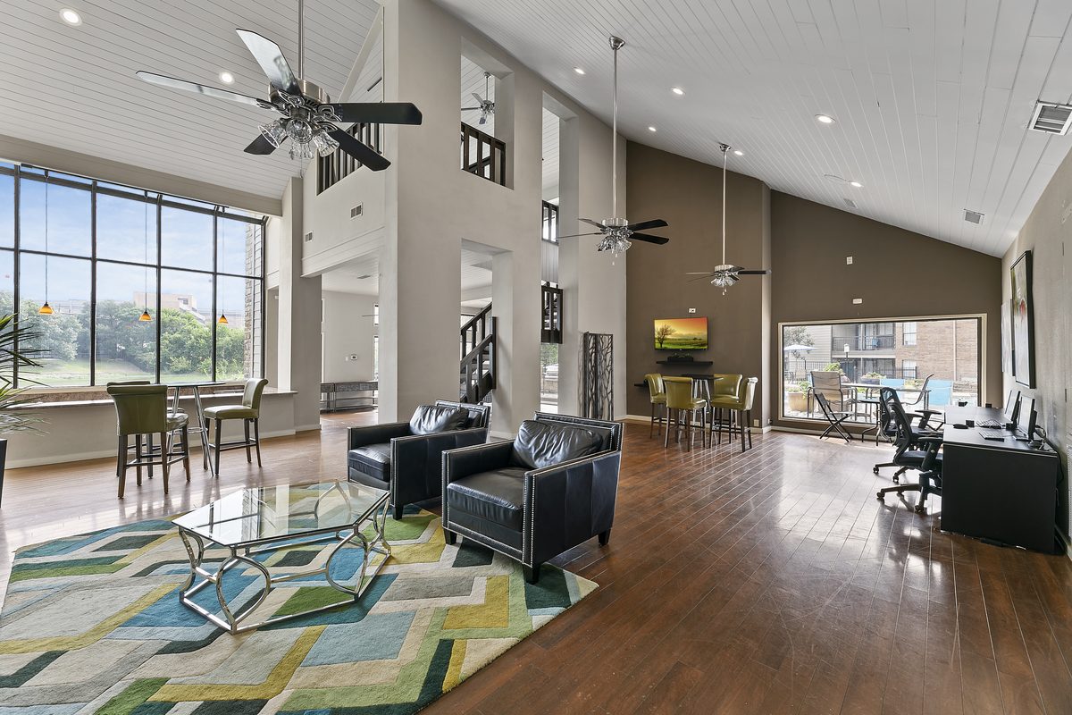 Full Fitness Center View at Lakeside Apartments