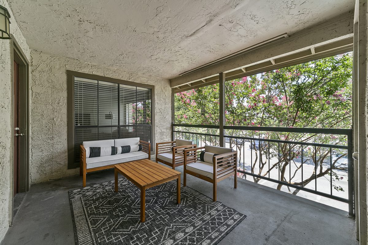 Private Patio/Balcony at Lakeside Apartments